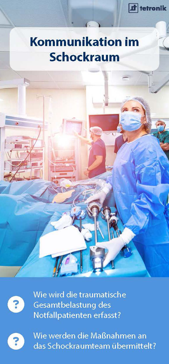 Vorschaubild Falzflyer Kommunikation im Schockraum