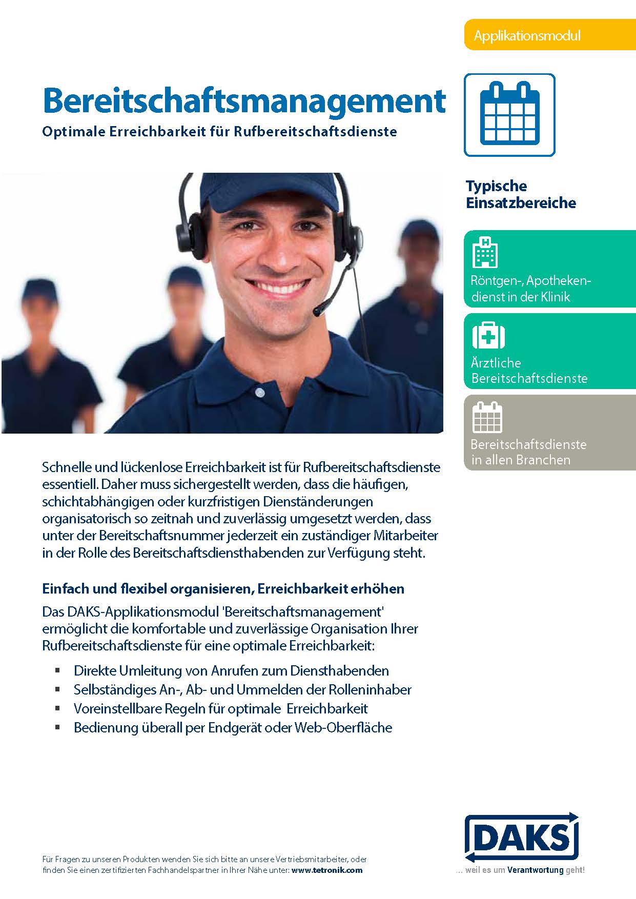 Vorschaubild Produktinfo Bereitschaftsmanagement