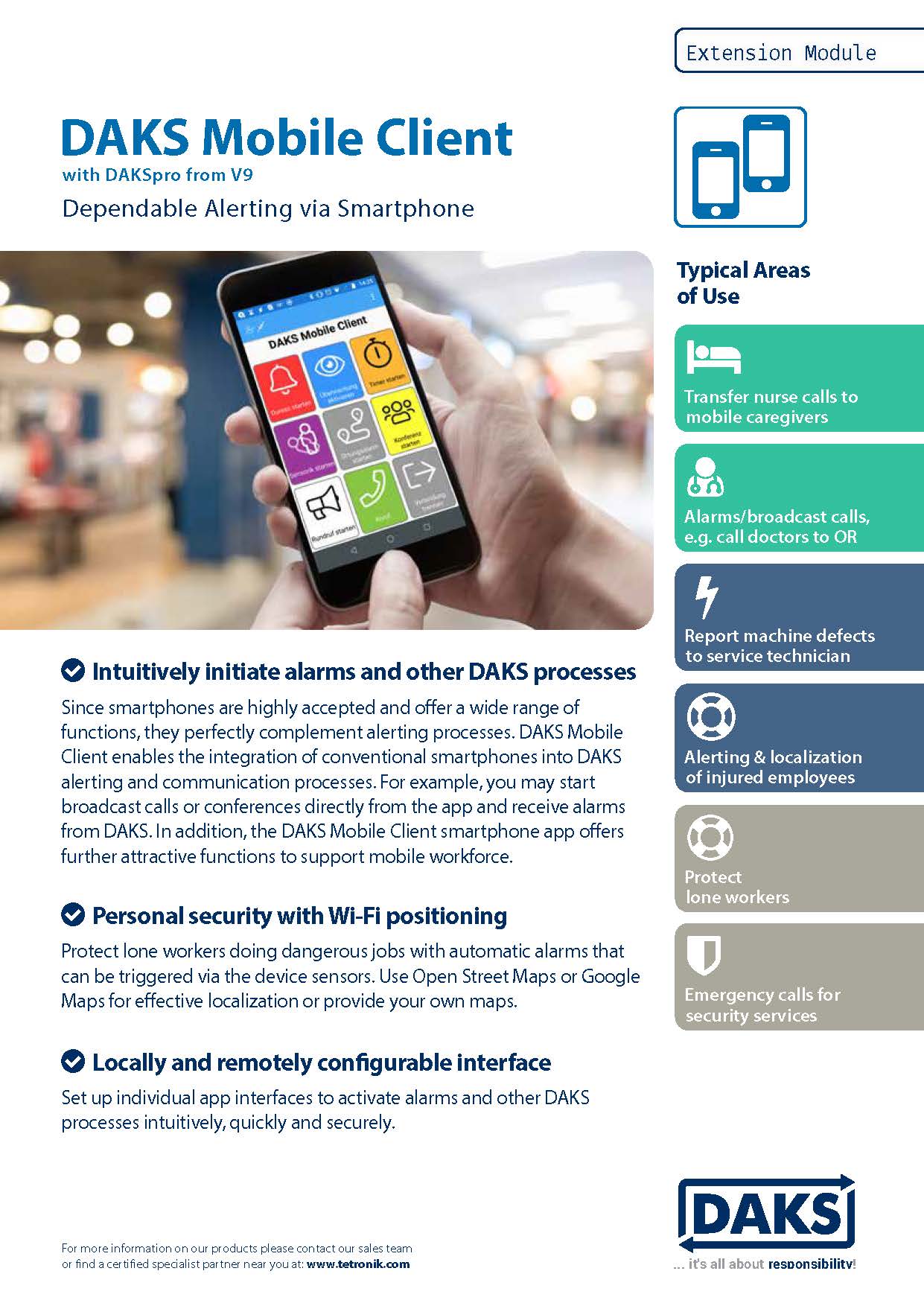 Preview image product info DAKS Mobile Client