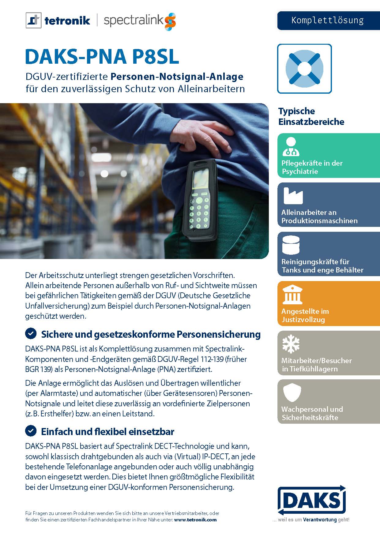 Vorschaubild Produktinfo DAKS-PNA P8SL