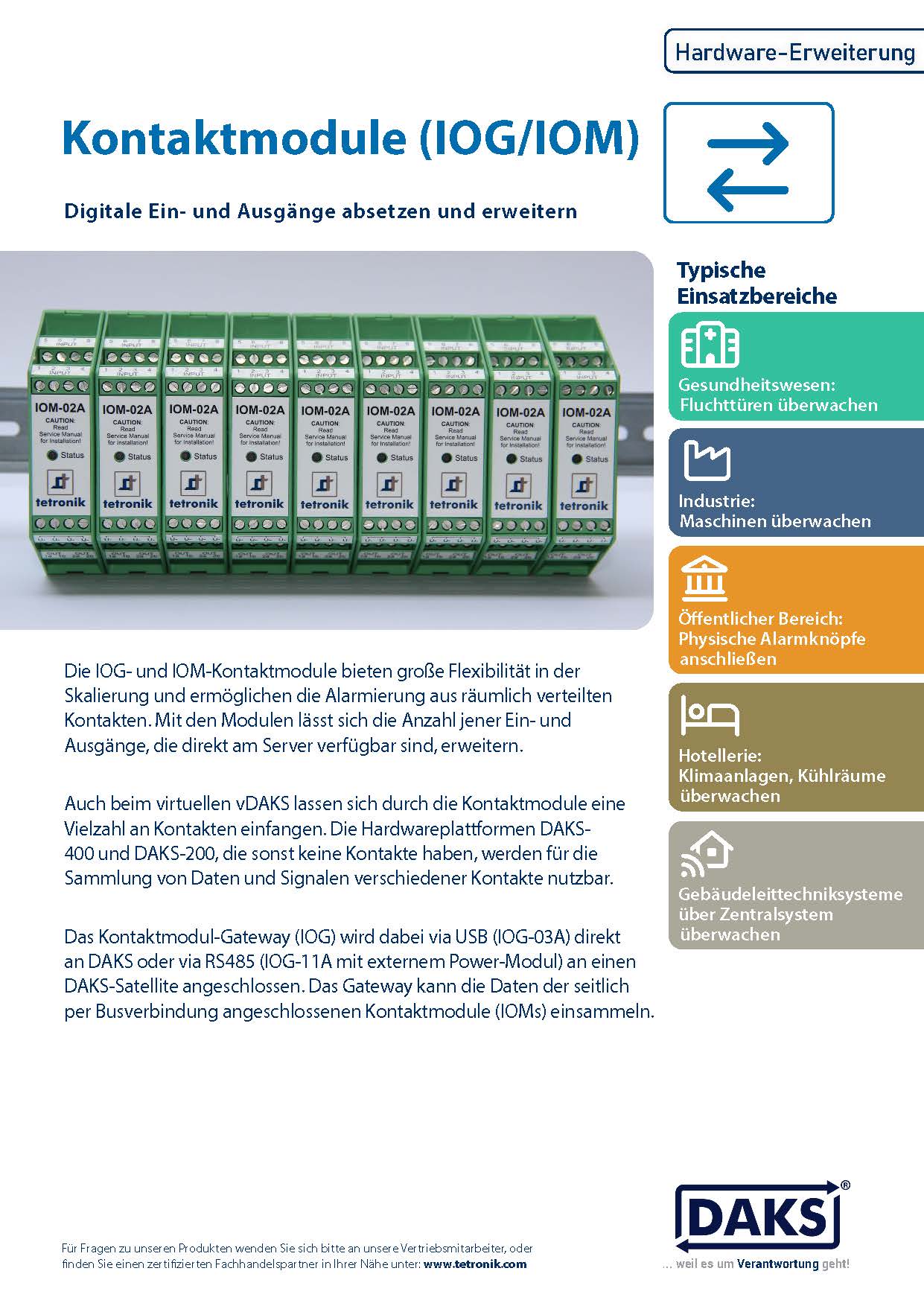 Vorschaubild Produktinfo Kontaktmodule IOG/IOM