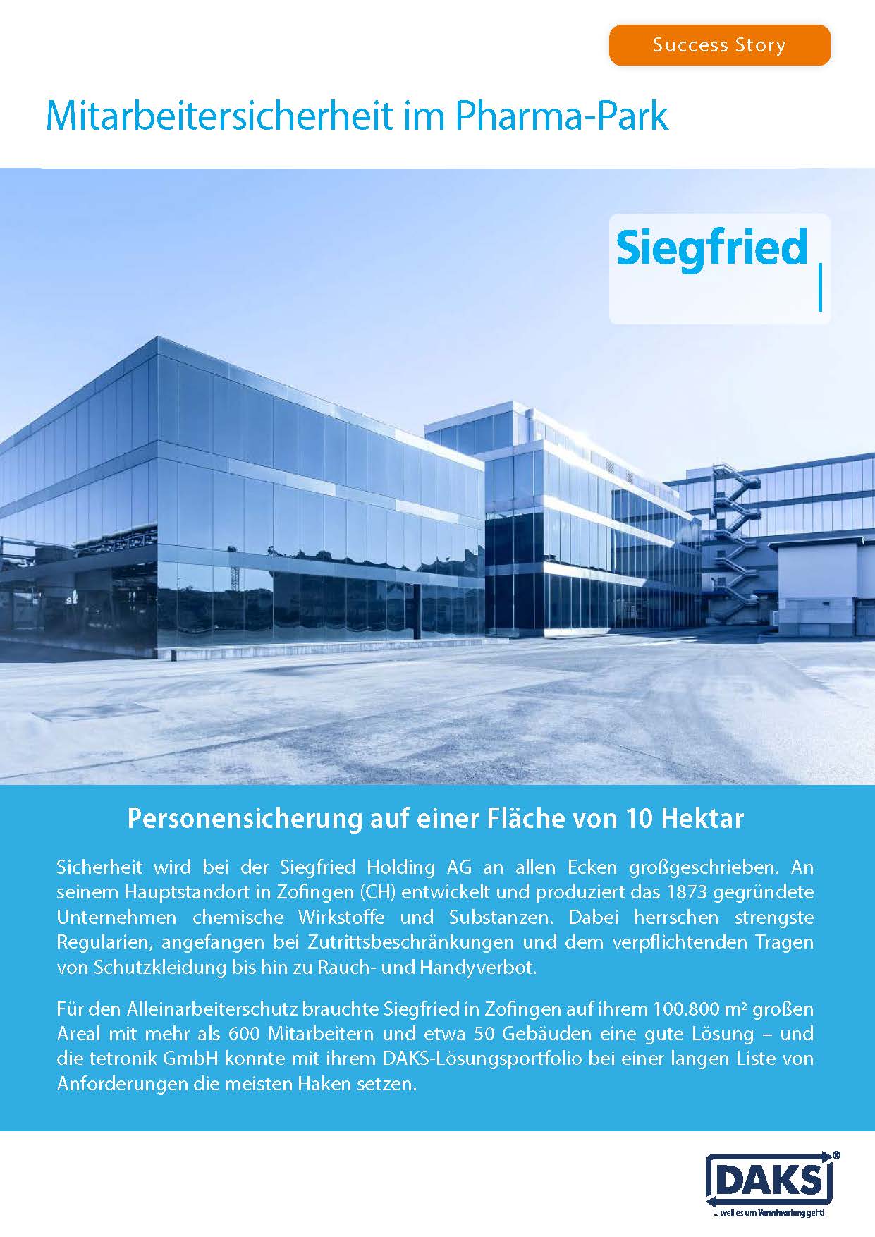 Vorschaubild Success-Story Siegfried AG Zofingen