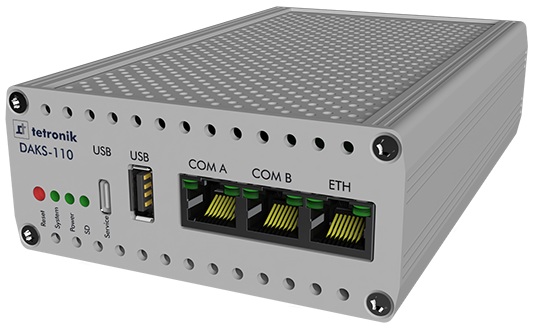 DAKS-110 Hardware schräg von vorne rechts